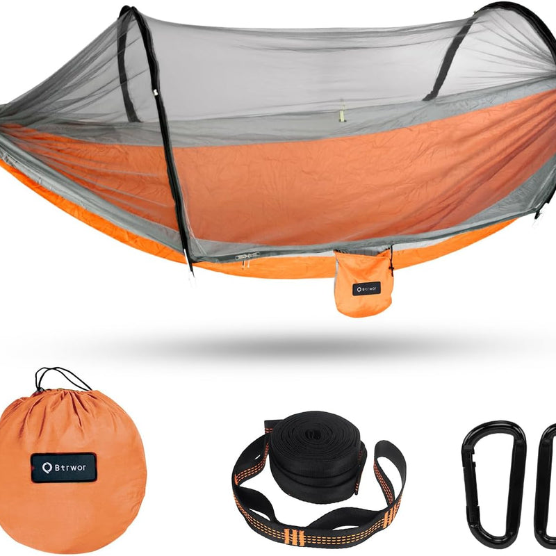 ULTRA-LIGHT POP-UP HAMMOCK WITH MOSQUITO NET – SOLO, 660 LB MAX LOAD