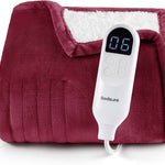 Heated Throw Blanket – Flannel & Sherpa, 6 Heat Levels