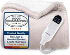 Heated Throw Blanket – Flannel & Sherpa, 6 Heat Levels