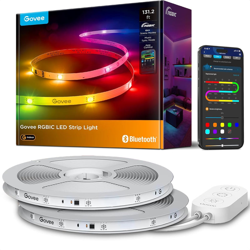 LED STRIP LIGHTS – RGBIC, APP CONTROL & MUSIC SYNC