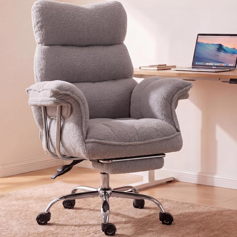High-Back Office Chairs – Flip-Up Arm & Reclining Footrest Styles