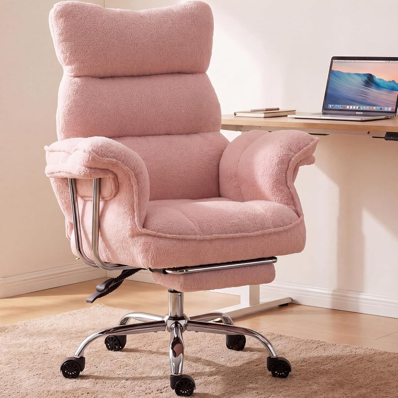 High-Back Office Chairs – Flip-Up Arm & Reclining Footrest Styles