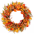 Show Beige 22" Artificial Fall Pumpkin Grapevine Wreath