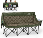 Oversized 3-Person Folding Camping Loveseat Chair – Heavy Duty Outdoor Seating