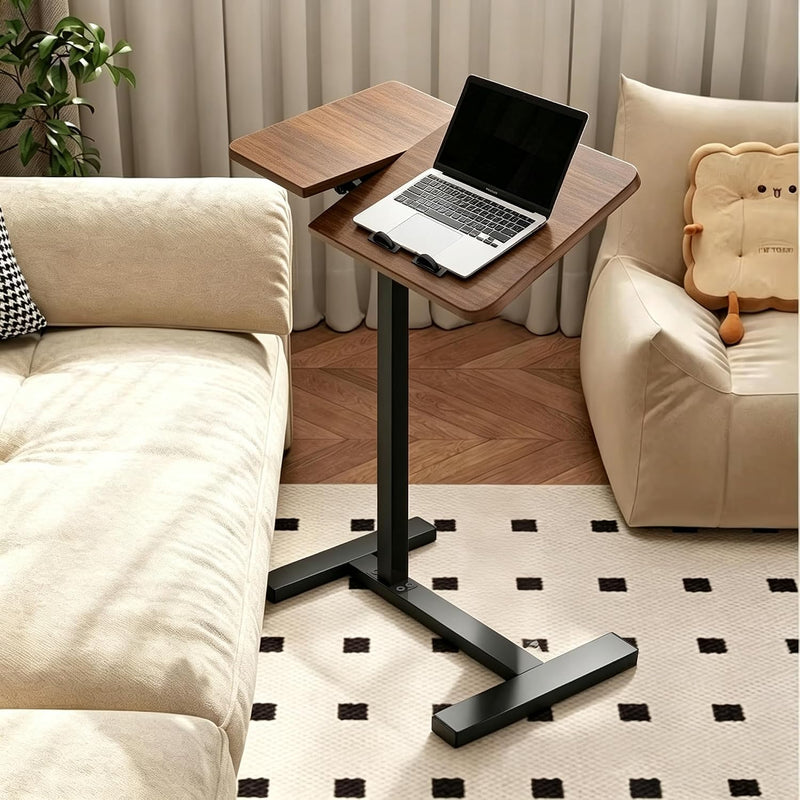 Adjustable Overbed Table With Wheels for Bed & Laptop