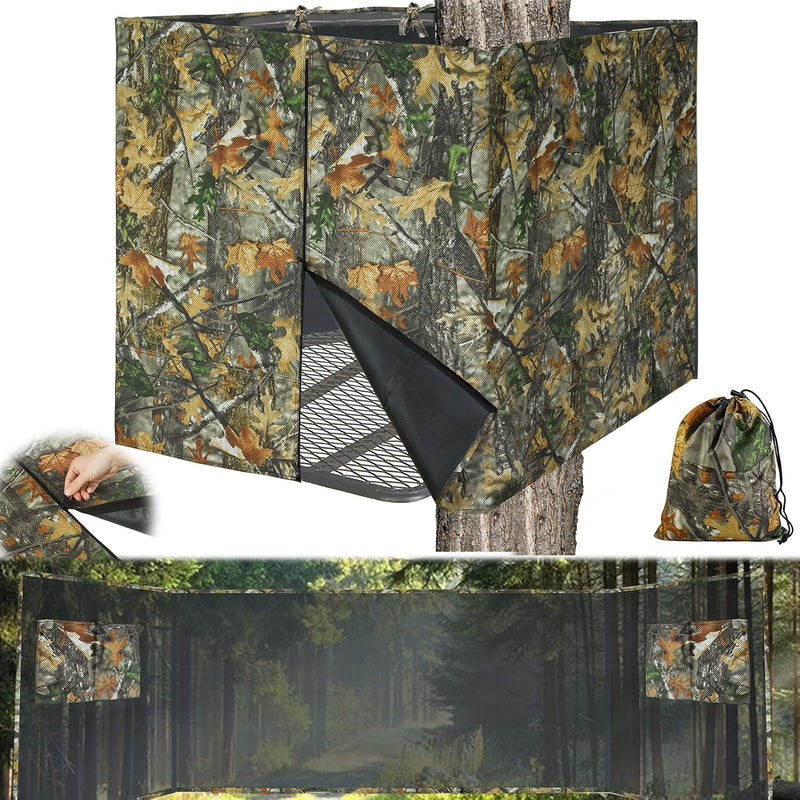 Universal Camo Tree Stand Blind Cover – Frames Not Included