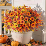 Artificial Flowers for Outdoors – UV-Resistant, 12 Bundles