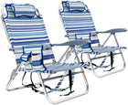 17" Big & Tall Oversized Beach Chairs 2-Pack – Heavy Duty Folding Outdoor Seating