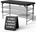 4 ft Adjustable Folding Camping Table