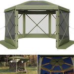 15x15 Pop-Up Gazebo Screen Tent – Large Outdoor Screen House with Mesh Walls & Carry Bag