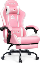 Pink Gaming Chairs – High-Back Reclining Styles with Footrest & Lumbar Support