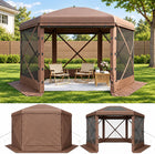 10x10 Pop-Up Screen Tent Gazebo – 4 & 6-Sided Mesh Shelter with Carry Bag