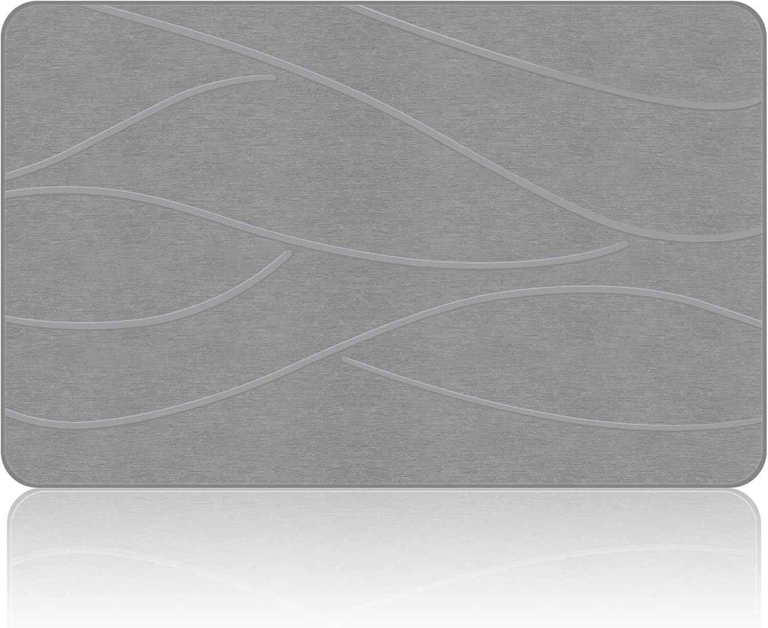 Stone Bath Mat – Quick-Dry, Non-Slip Pad Included