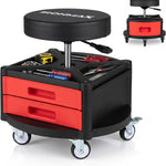 360° Swivel Pneumatic Mechanic Stool — 300–330 lbs Capacity, Padded Seat | Trufairs