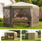 Vevor 12x12 Pop-Up Screen Tent Gazebo – 6-Sided Mesh Shelter with Carry Bag (8–10 People)