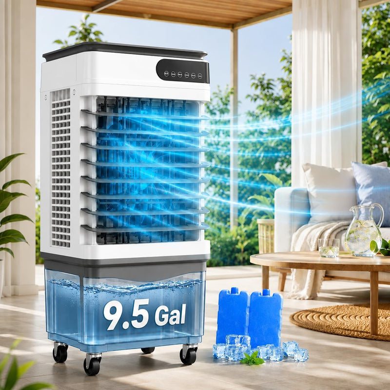 3-in-1 Evaporative Air Cooler Tower Fan with Remote Control