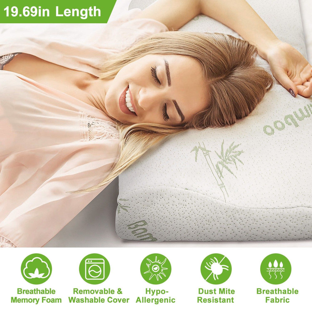 Bamboo Memory Foam Sleep Pillow