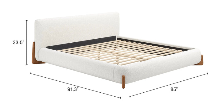 Baris King Bed Ivory