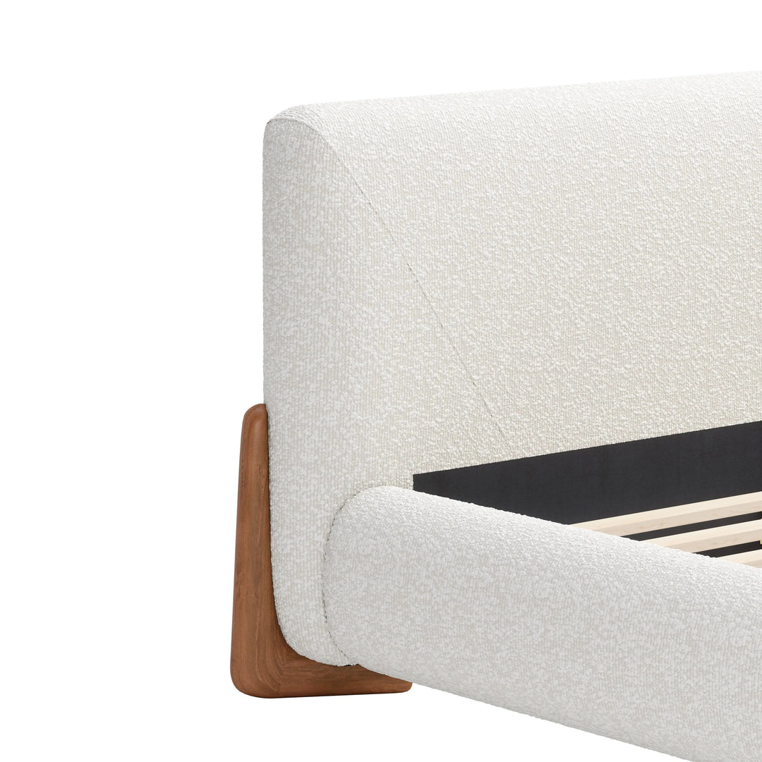 Baris Queen Bed Ivory
