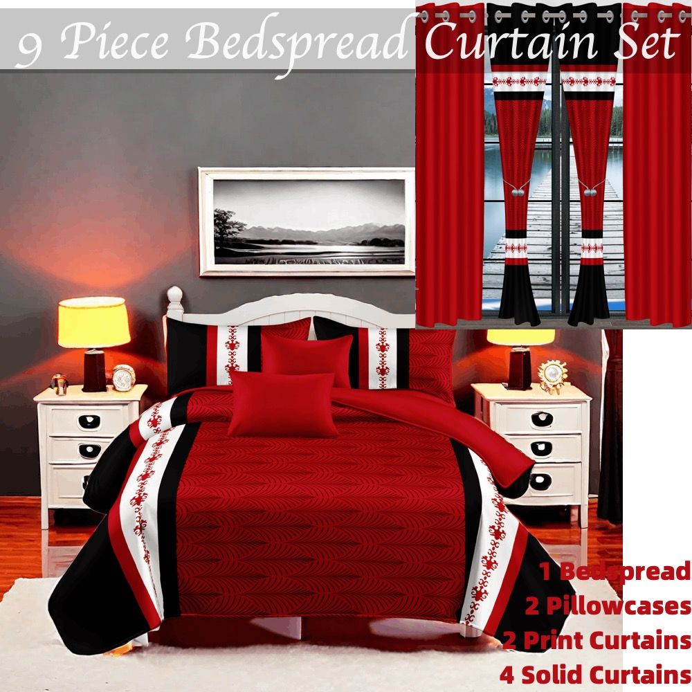 Bedding & Curtain Set