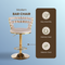 Modern Bar chair(set of 2 ) with golden color iron tube legs, soft cushions and comfortable backrest, suitable for dining room, living room, cafe,Bar stool,white