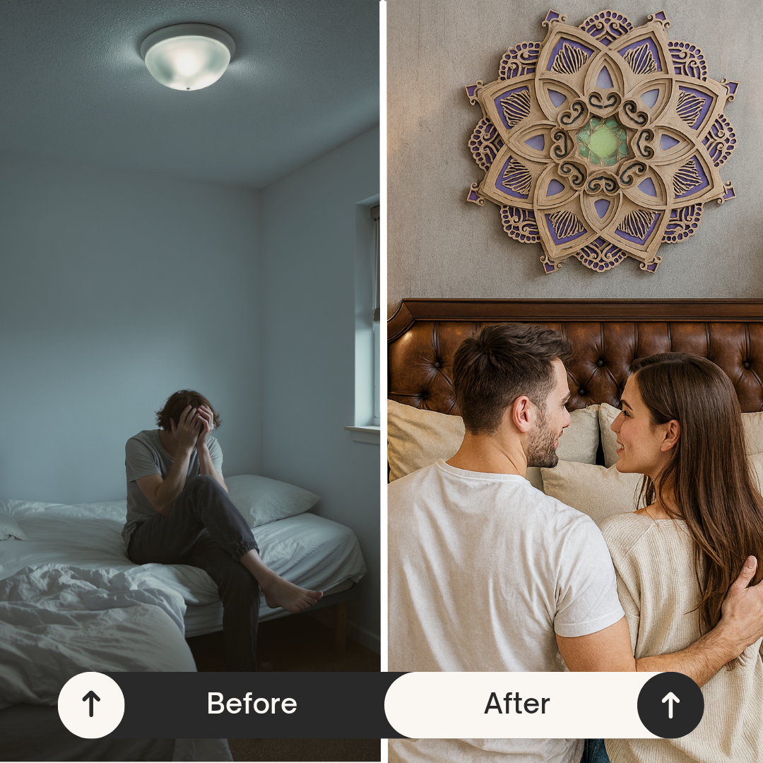 Mandala Wooden Decorative Lamp – Yoga Room LED Night Light, Multilayered Laser Cut Carved Wall Light | Artistic Ornament | Trufairs