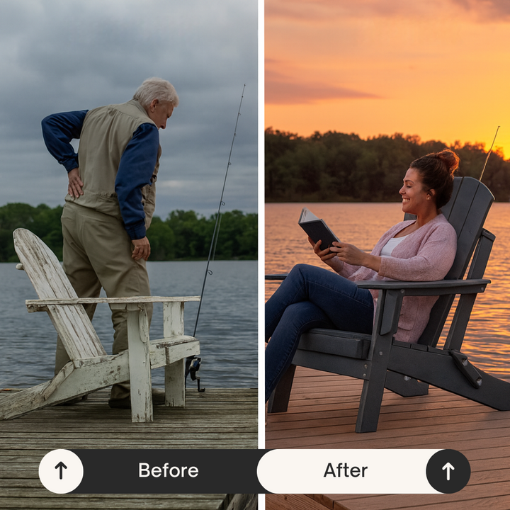 BreezeFold HDPE Adirondack Chair – All-Weather Folding Comfort | Outdoor Chair | Trufairs