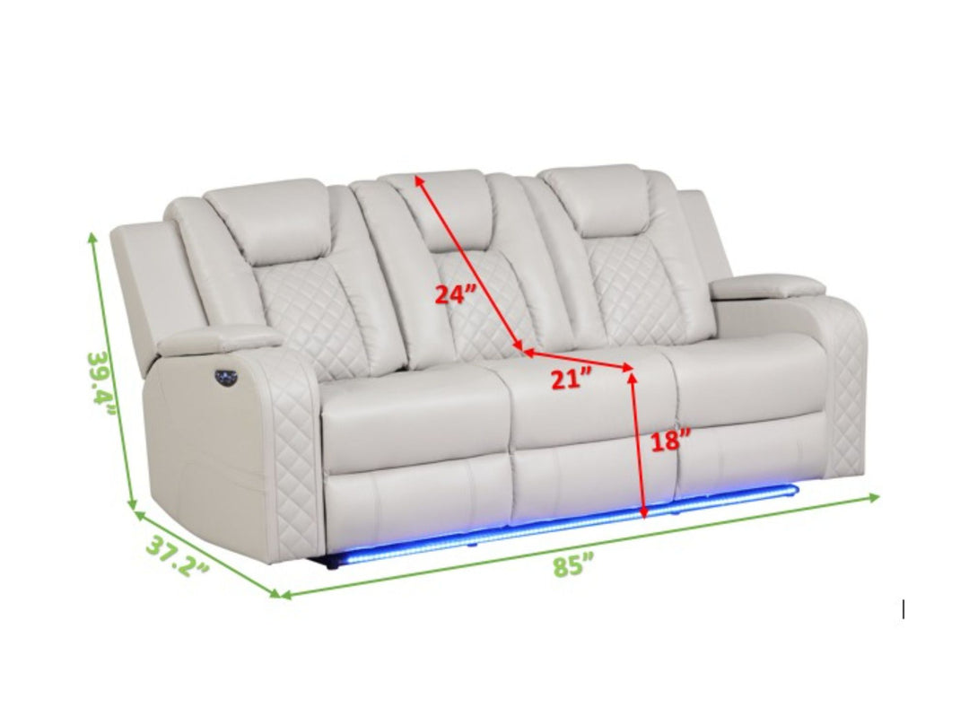 Benz LED Power Reclining Sofa