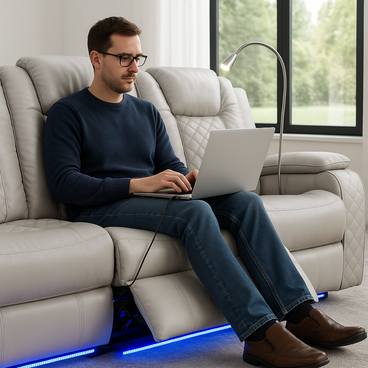 Benz LED Power Reclining Sofa