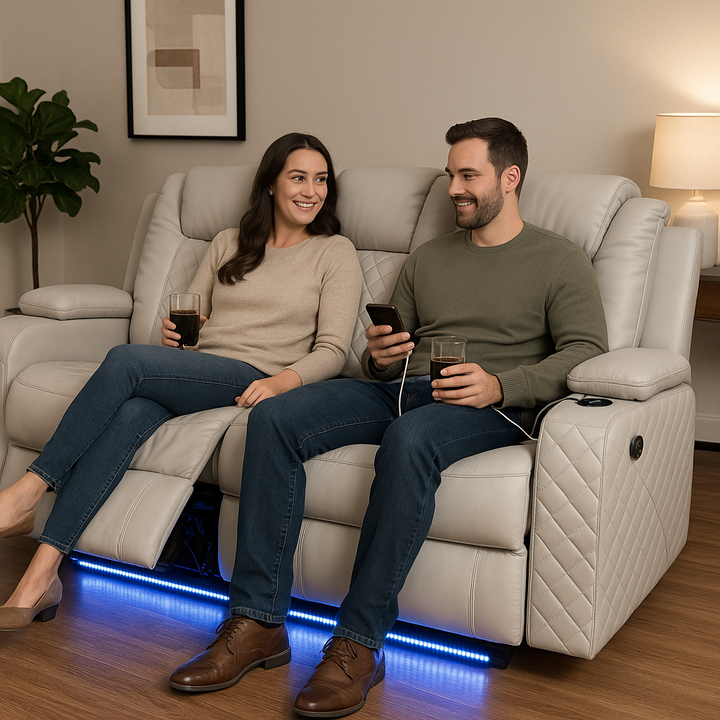 Benz LED Power Reclining Sofa