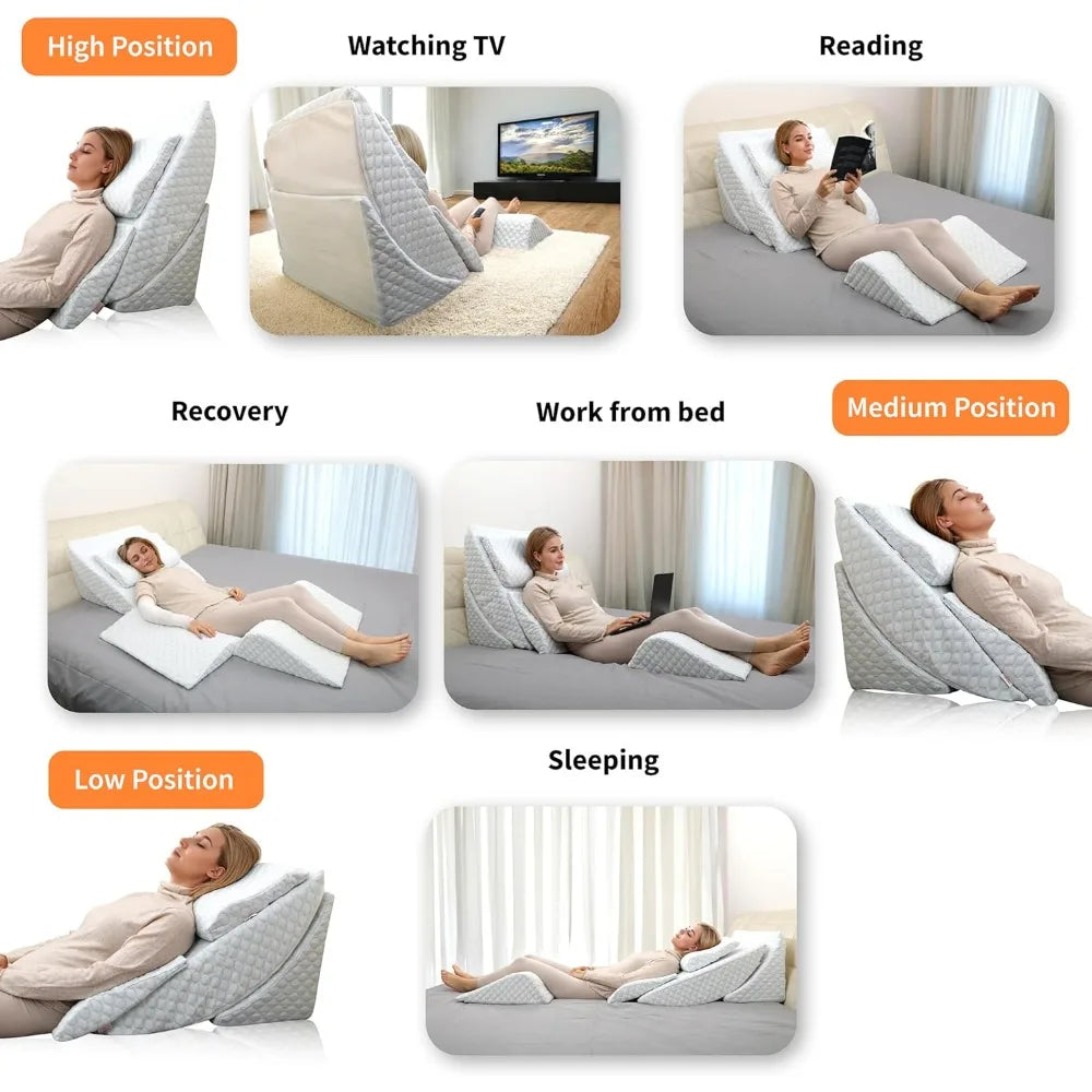 Best Orthopedic Bed Wedge Pillow Set