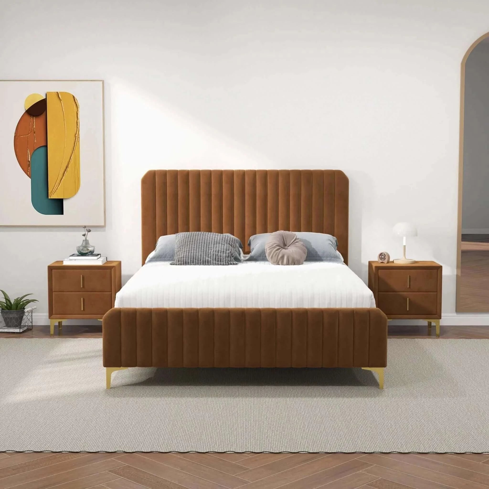 Bethany Upholstered Platform Bed Queen