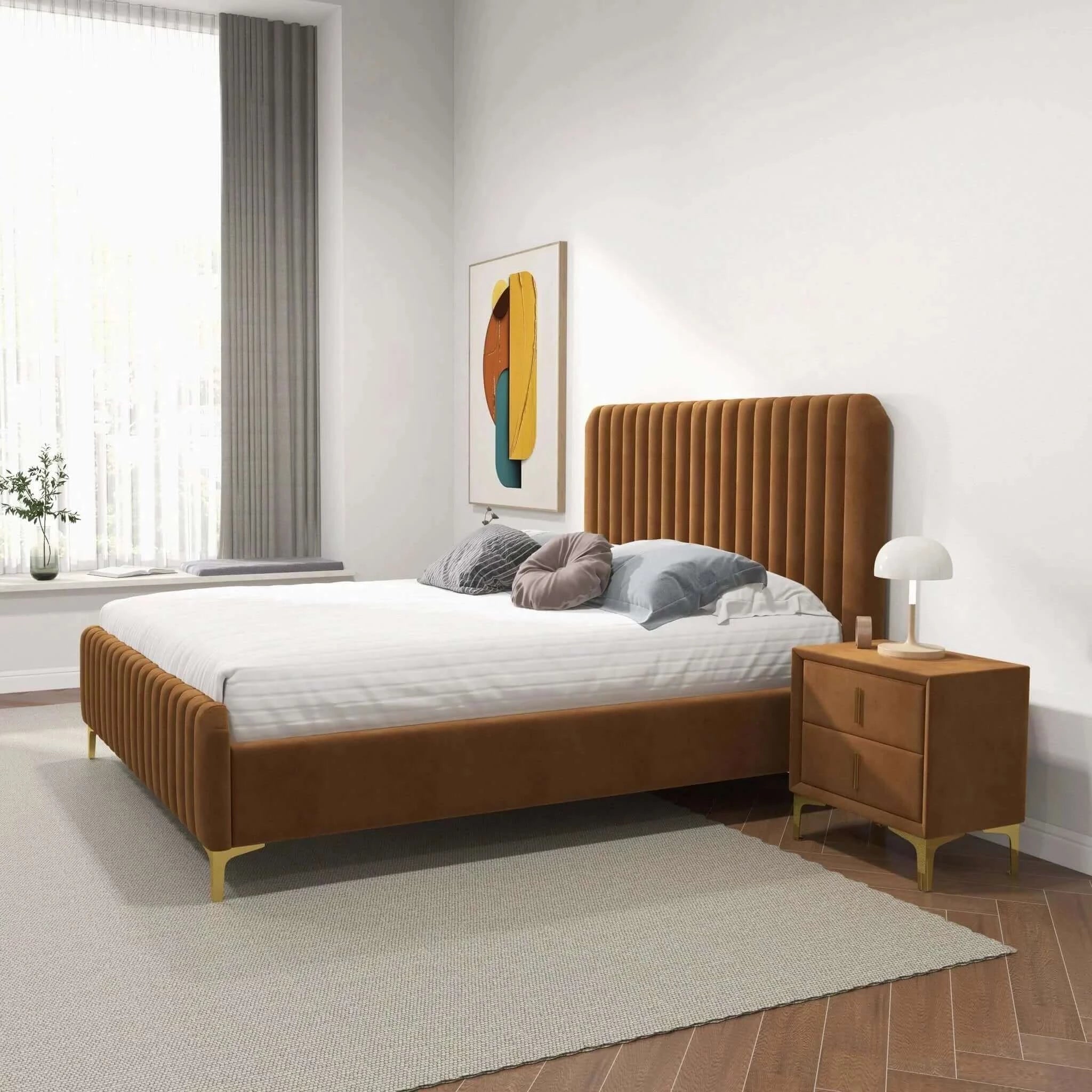 Bethany Upholstered Platform Bed Queen