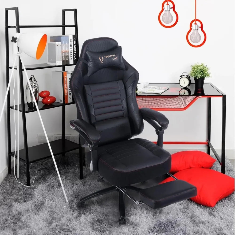 Big and Tall Gaming Chair With Footrest