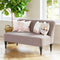 Bintulu Loveseat – Taupe Velvet with Rubberwood Legs | Modern Two-Seater Sofa | Trufairs