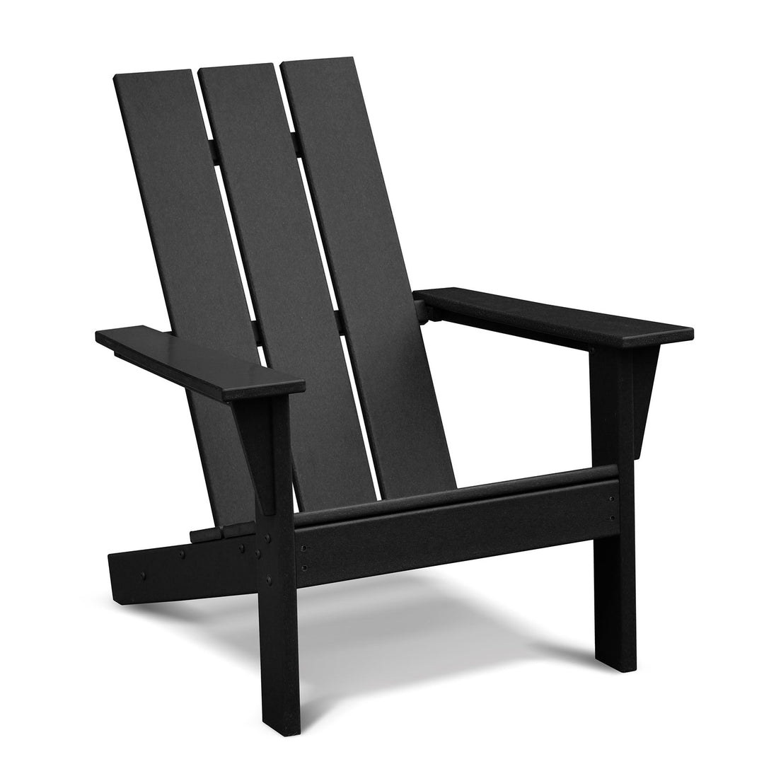 Black HDPE Adirondack Chair