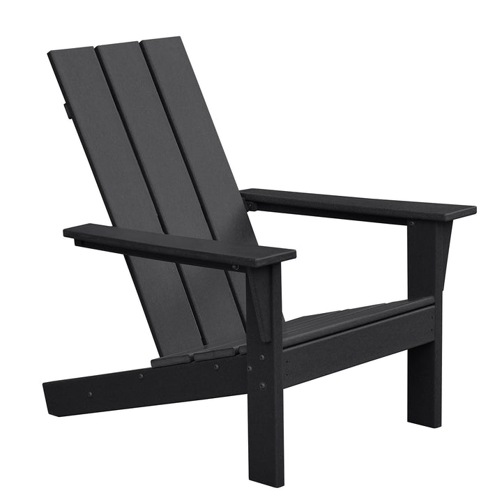 Black HDPE Adirondack Chair