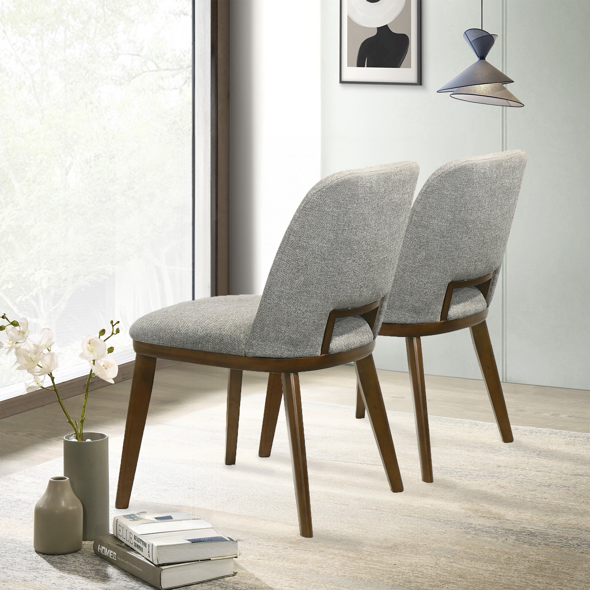 Blake Light Grey Fabric Dining Chair