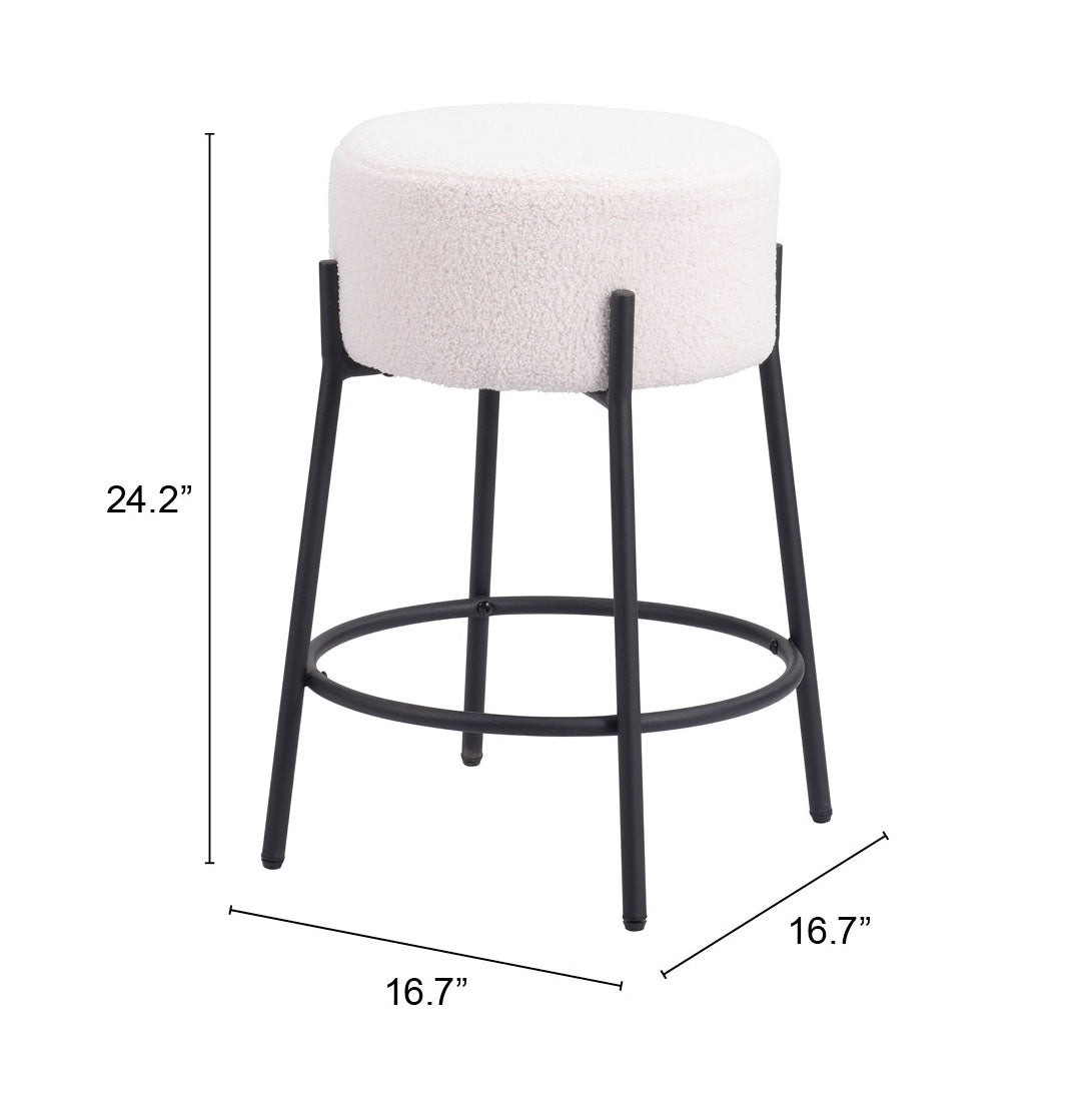 Blanche Counter Stool Ivory