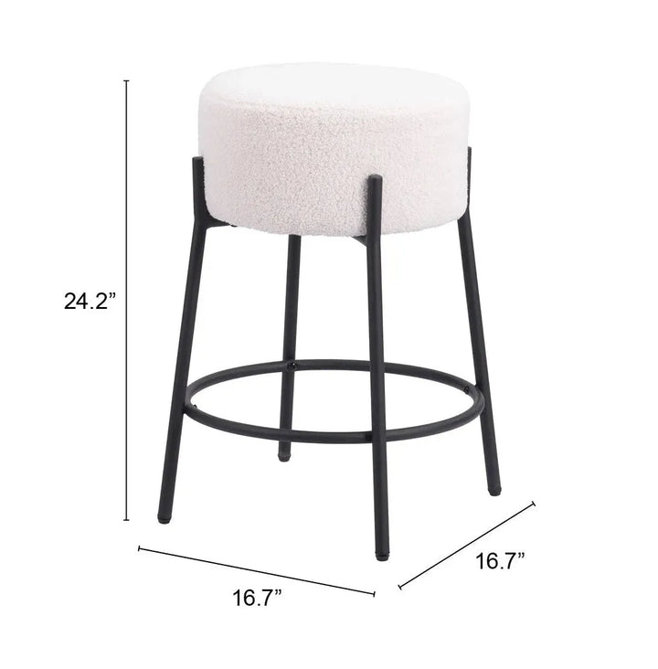 Blanche Counter Stool Ivory