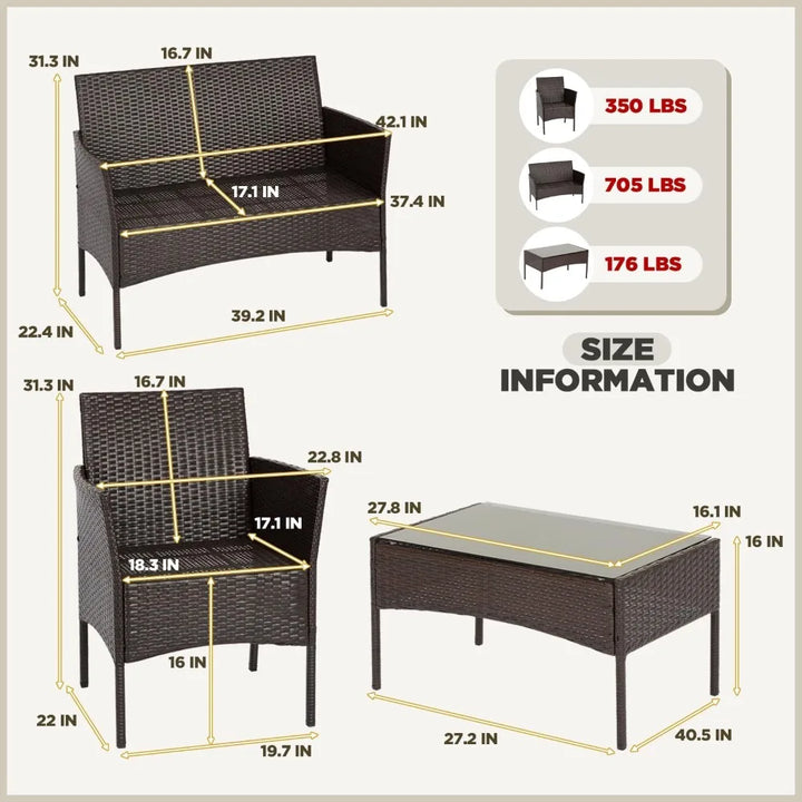  Blue outdoor wicker furniture