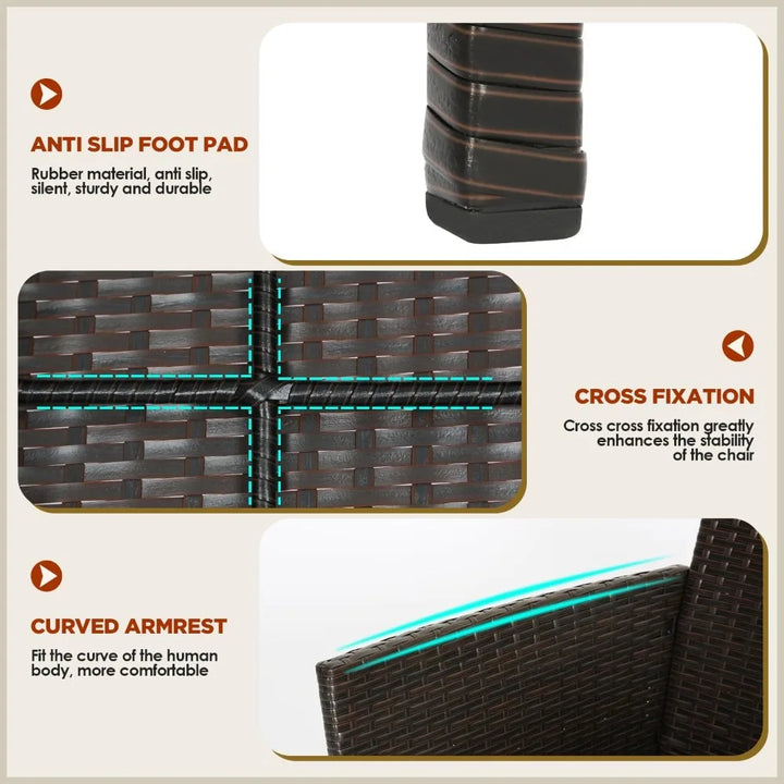  Blue outdoor wicker furniture