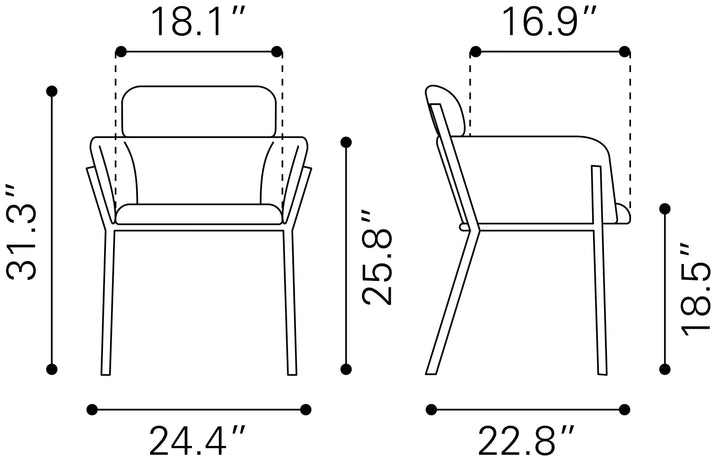 Bremor Dining Chair Beige