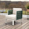 Modern White Comfort – Bridgehampton Armchair | Olefin Upholstery | Trufairs