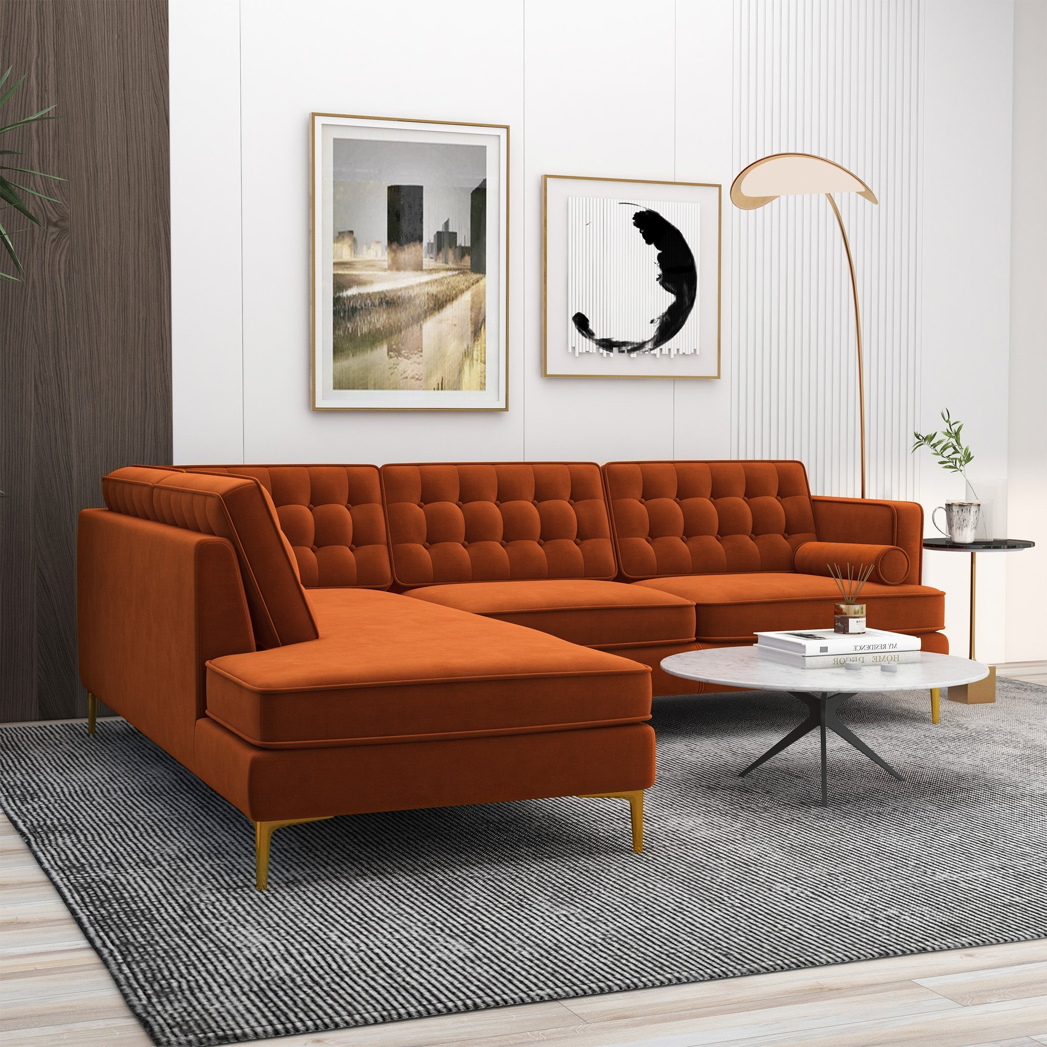 Brooke Sectional Sofa Left Facing