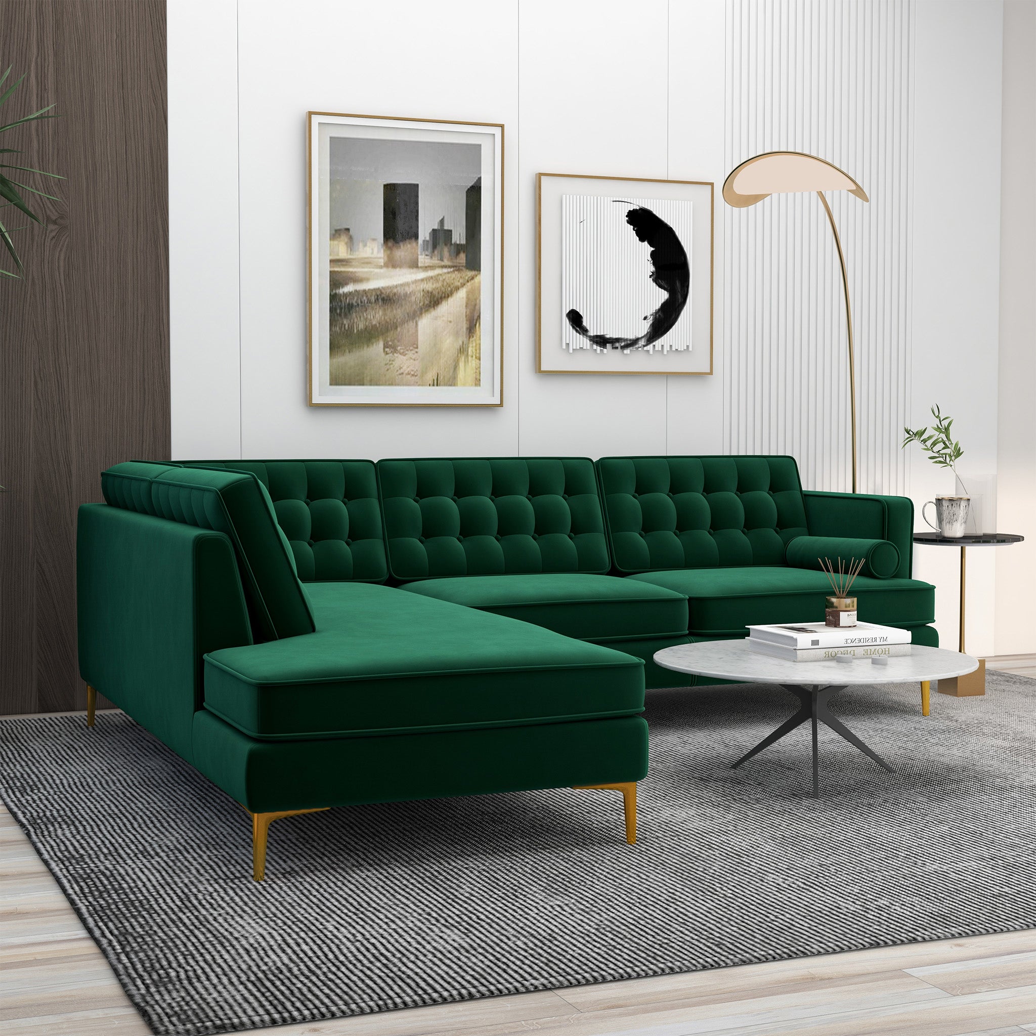 Brooke Sectional Sofa Left Facing