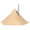 Canvas Hot Tent Lightweight Waterproof Windproof 4 Season Teepee Hot Tents with Stove Jack for Outdoor Camping
