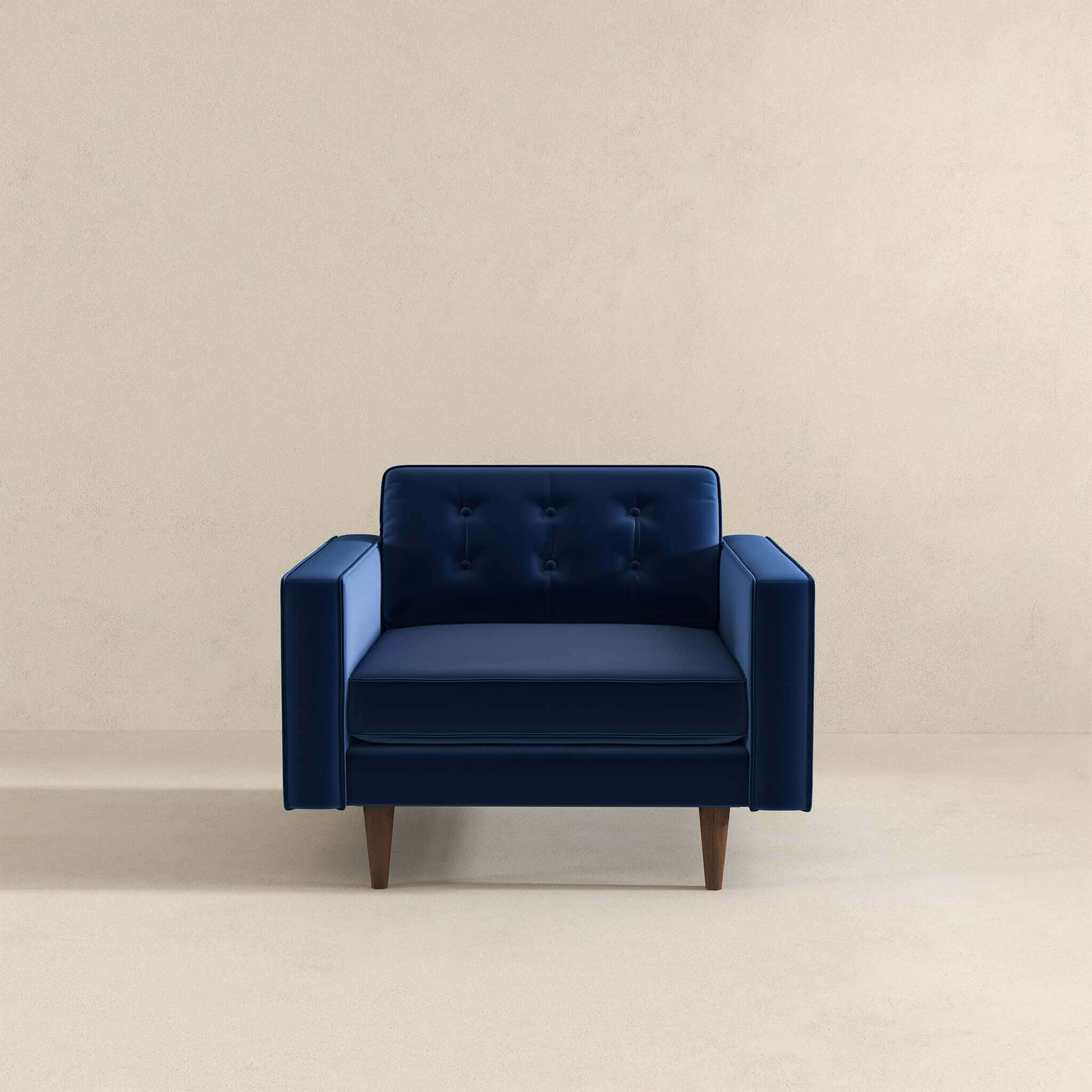 Casey Blue Velvet Lounge Chair