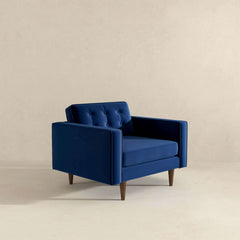 Casey Blue Velvet Lounge Chair