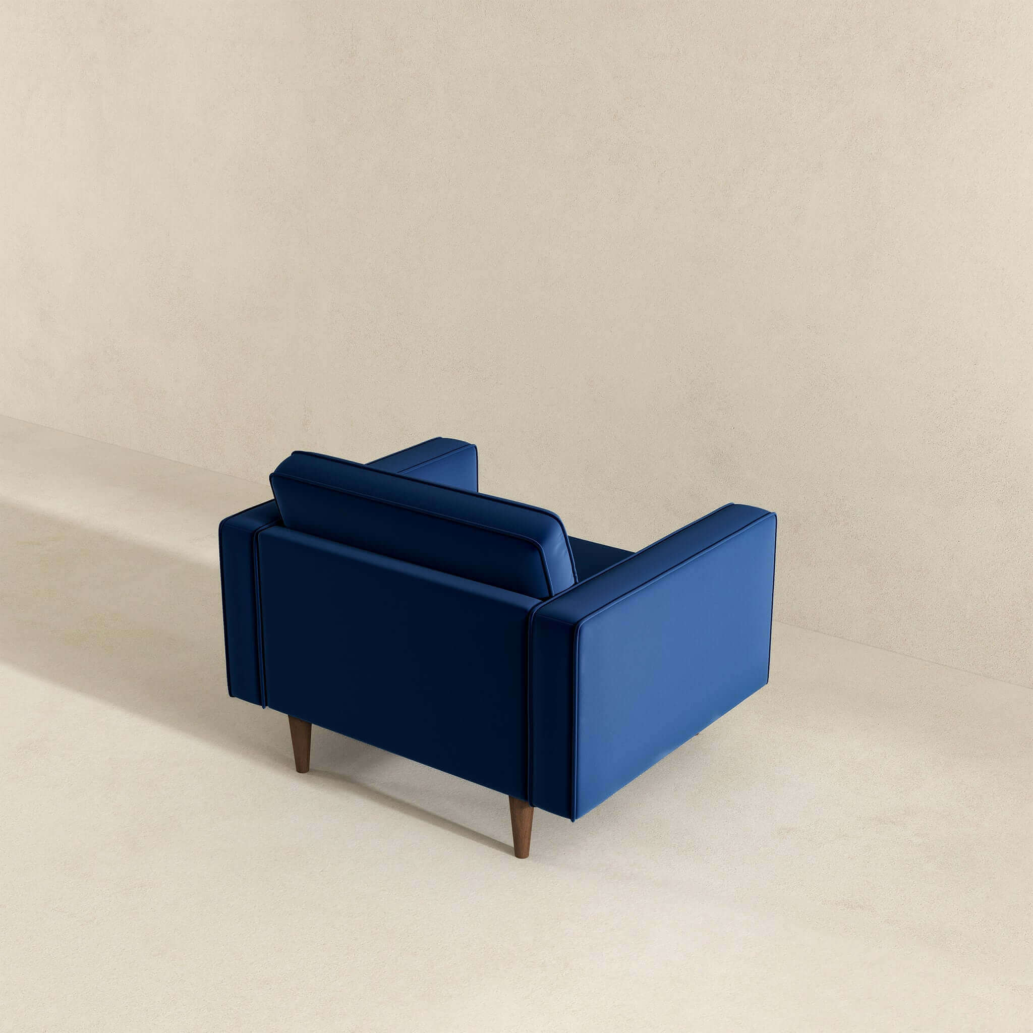 Casey Blue Velvet Lounge Chair